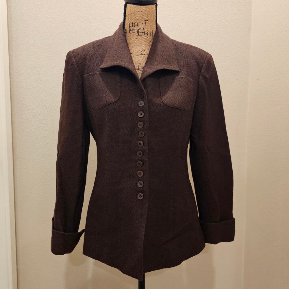 Parallel Vintage Women's Button Up Blazer Size 6 Petite